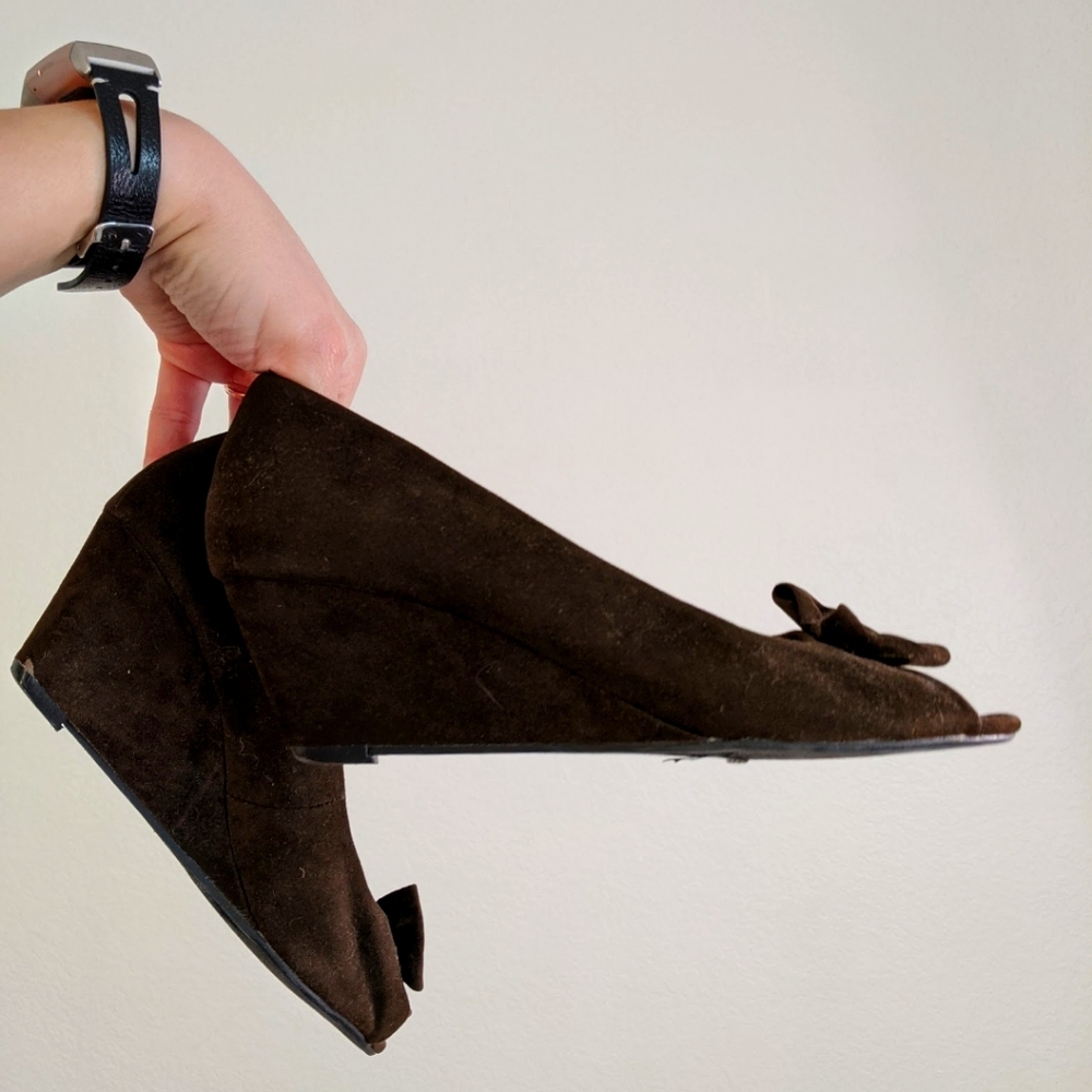 Brown Wedge Heels